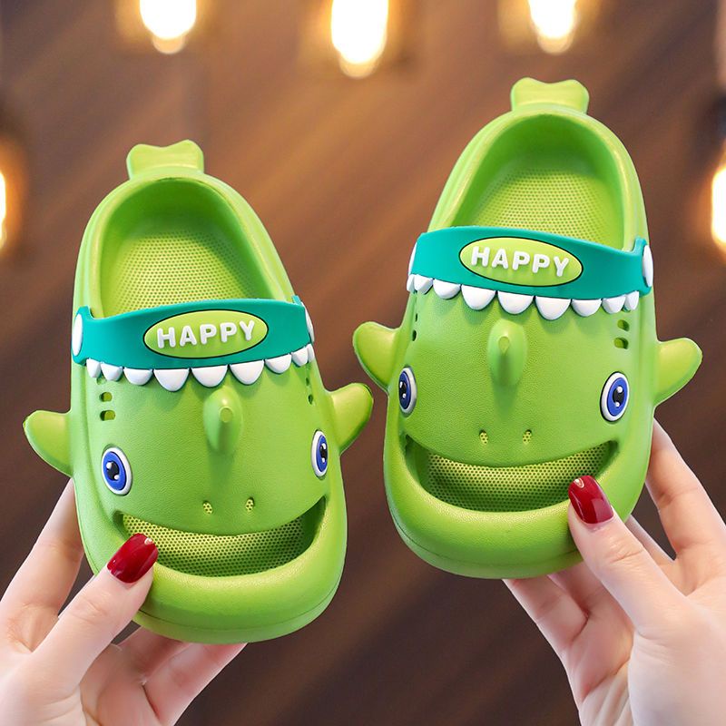 Giày Sandal Đế Mềm Chống Trượt Hình Cá Mập Thời Trang Mùa Hè Cho Bé Trai Gái