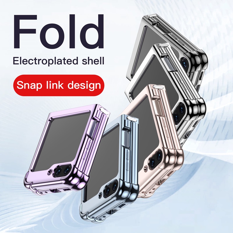 Ốp Điện Thoại Dẻo Nắp Gập Tráng Gương Sang Trọng Chống Sốc Cho Samsung Galaxy Z Flip 5 Z Flip 4 Z Flip 3 Flip 5 5G