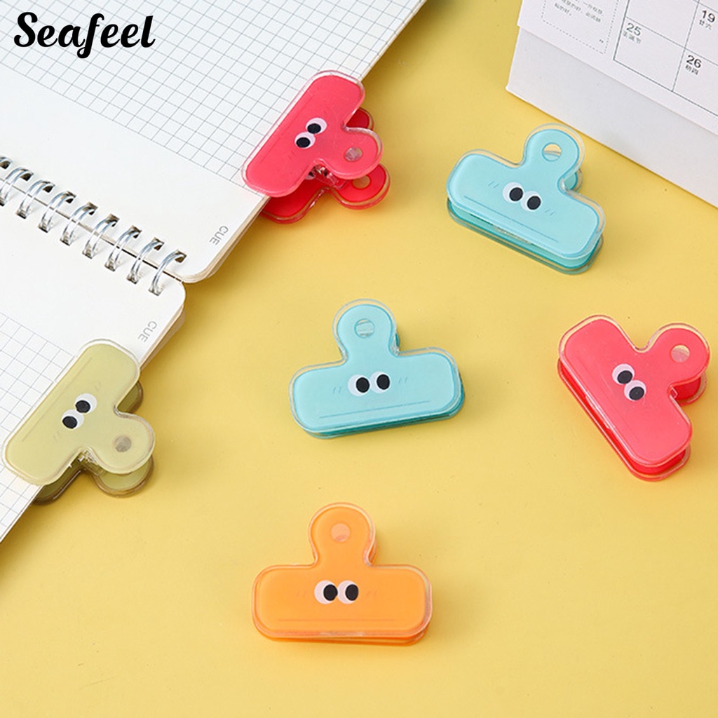 Set 2 Kẹp Tài Liệu Mạnh Mẽ Tiết Kiệm Không Gian Hoạt Hình Cho Văn Phòng