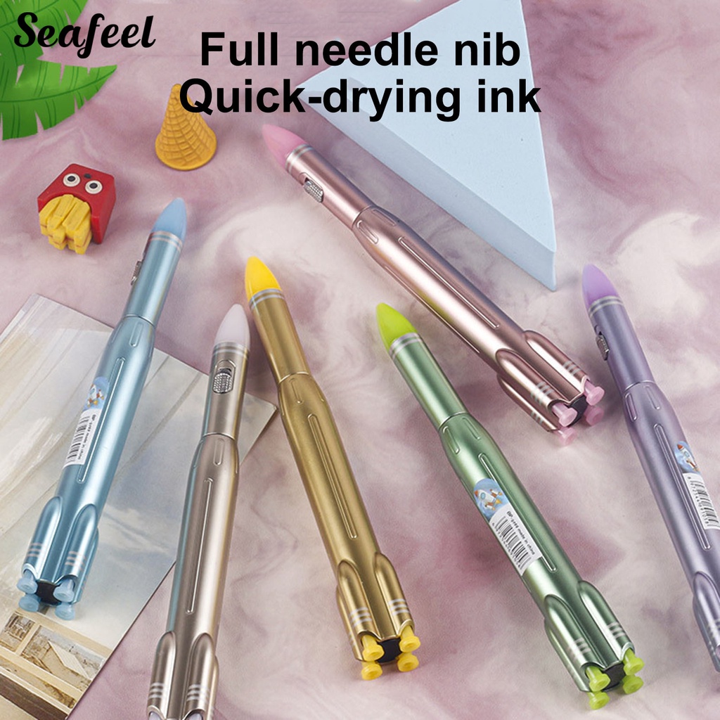 Bút Bi Hình Tên Lửa Có Đèn LED Dành Cho Học Sinh