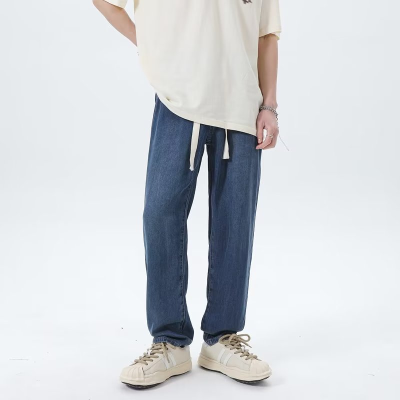 Quần Jeans Nam Dáng Rộng Phong Cách Thời Trang Mùa Hè 2023 Mới