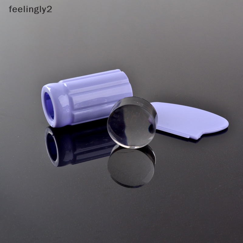 Bộ Dụng Cụ In Hình Móng Tay Nghệ Thuật Bằng Silicon Trong Suốt Kèm Dụng Cụ Dán