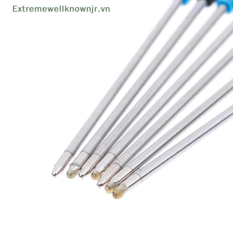 10 Ruột Bút Bi Thay Thế Màu Đen / Xanh 70mm Áo Khoác Phao Thời Trang Trẻ Trung Cá Tính