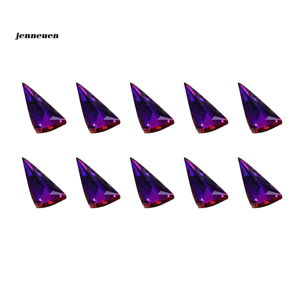 Set 10 Tấm Nhãn Dán Móng Tay Màu Sắc Trơn Quyến Rũ