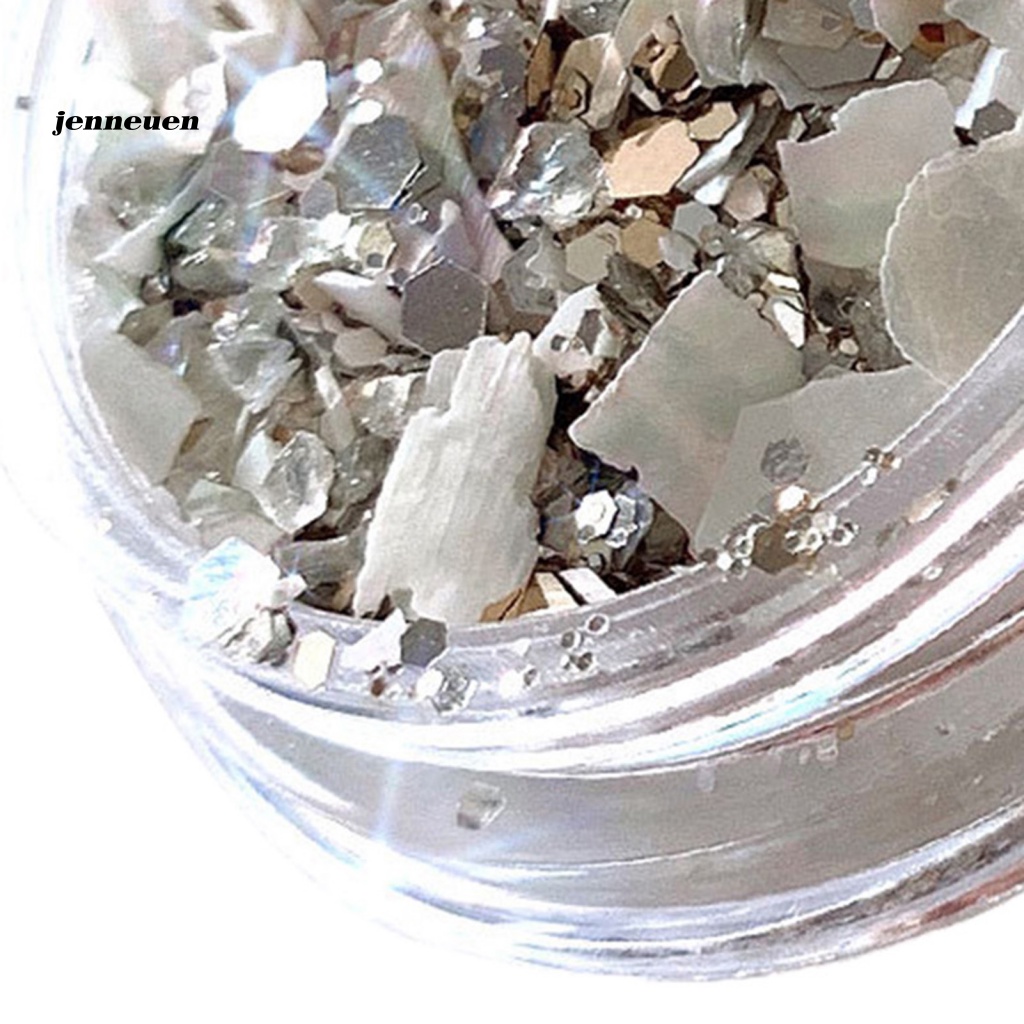 1 Hộp Phụ Kiện Trang Trí Móng Tay Hình Vỏ Sò Lấp Lánh