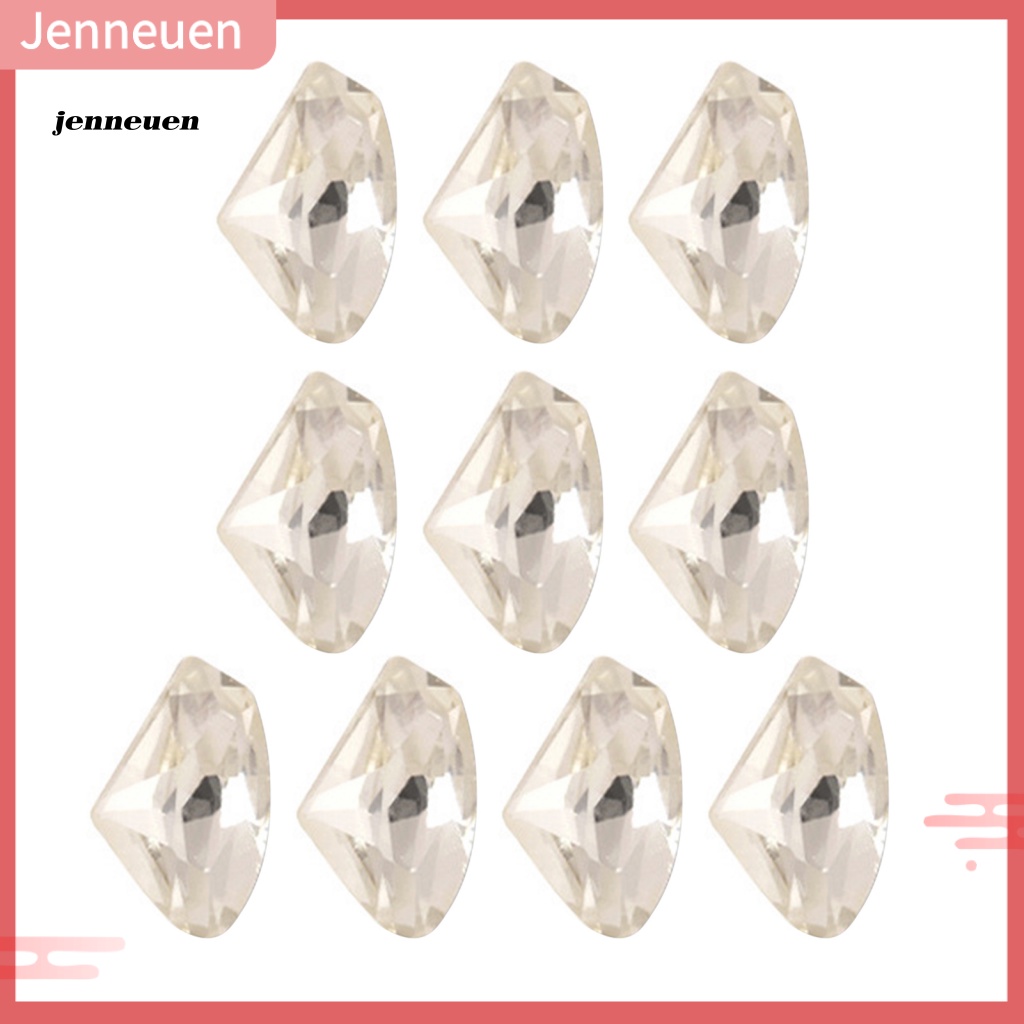 Set 10 Phụ Kiện Đính Đá 3D Lấp Lánh Trang Trí Móng Tay Nghệ Thuật