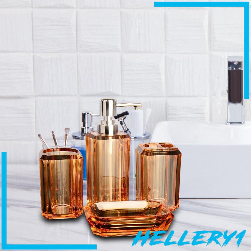 Set 4 Bình Đựng Xà Phòng Trong Suốt Trang Trí Nhà Tắm