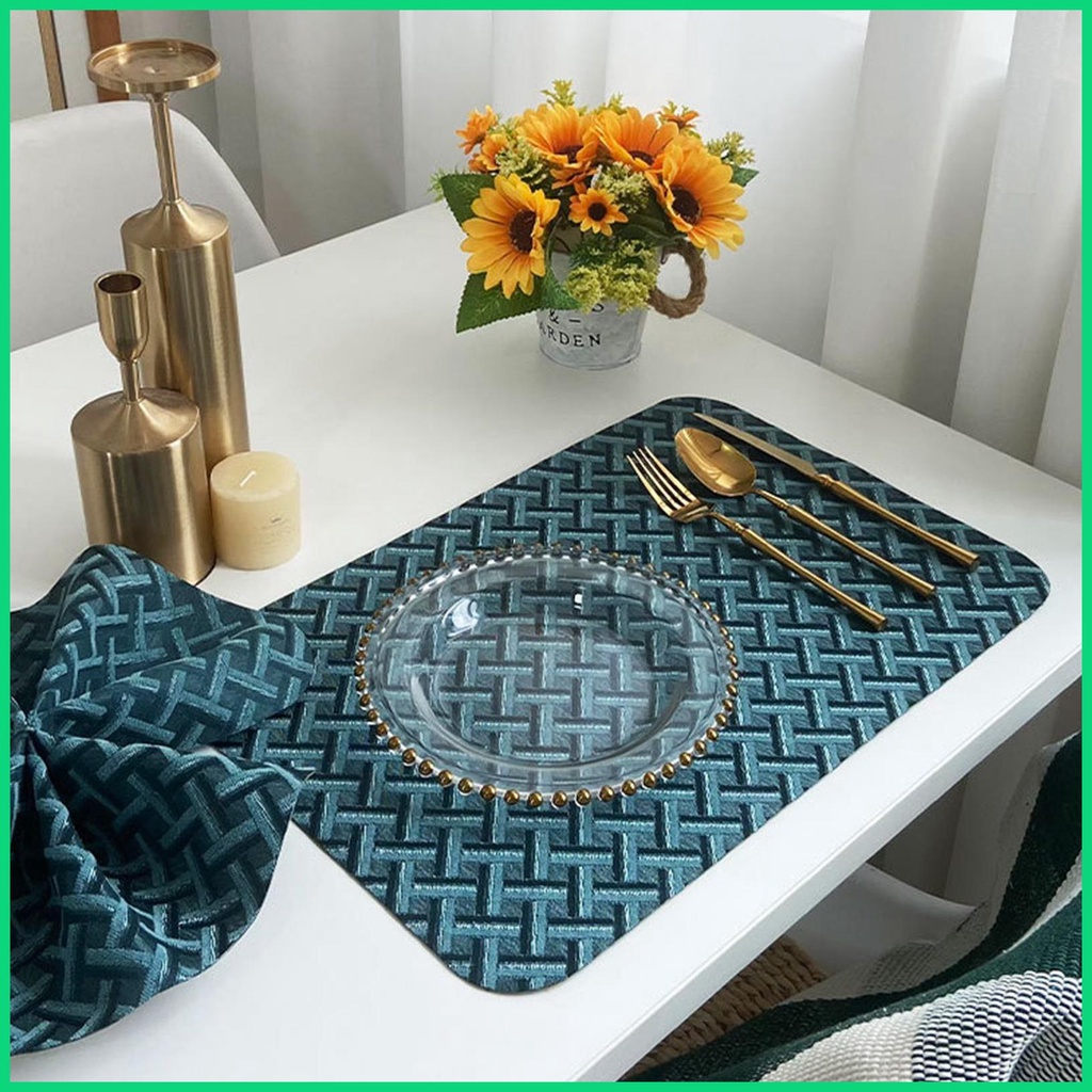 Tấm Lót Bàn Ăn Bằng Polyester Chịu Nhiệt Chống Bẩn Tiện Dụng Cho Tiệc Cưới