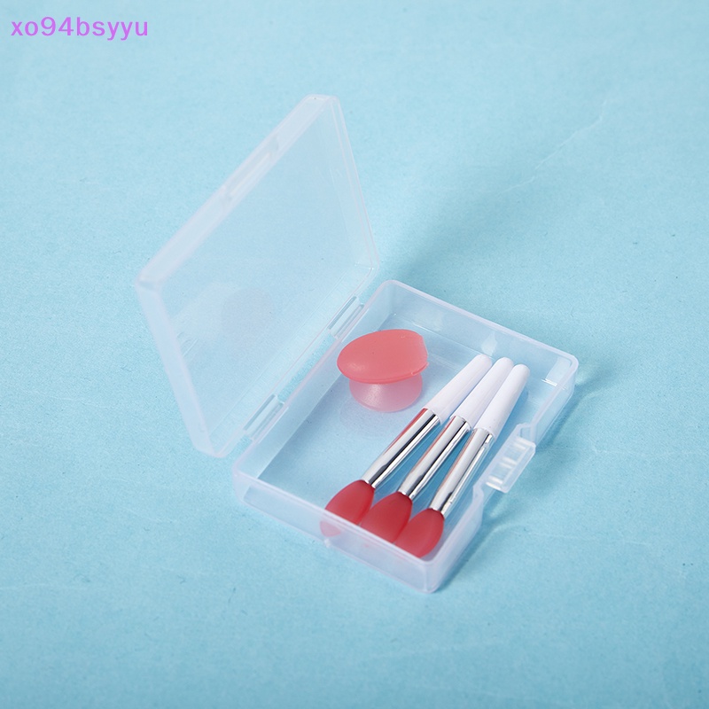 Cọ Đắp Son Dưỡng Môi Bằng Silicon Kèm Cốc Hút Chống Bụi Xo94Bsyu