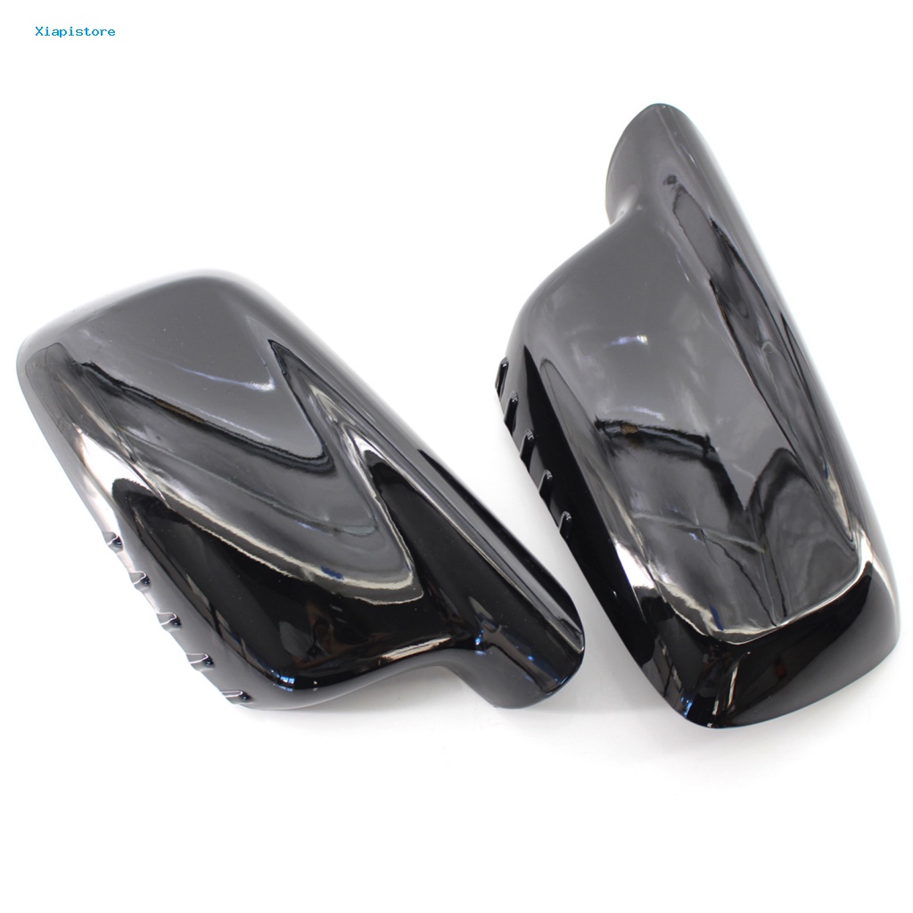 1 Cặp Ốp Gương Chiếu Hậu Màu Đen Bóng Cho Xe Hơi 51167074236 51167074235 Bộ 2 Tay Nắm Cửa 2 Cửa Chuyên Dụng Cho BMW 3 Series E46 E46