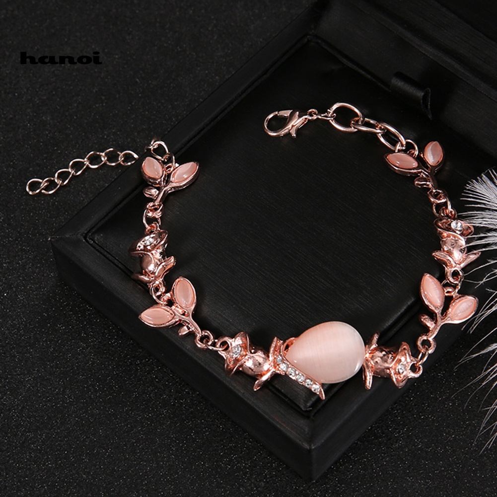 Vòng Tay Đính Đá Opal Nhân Tạo Thời Trang Cho Nữ