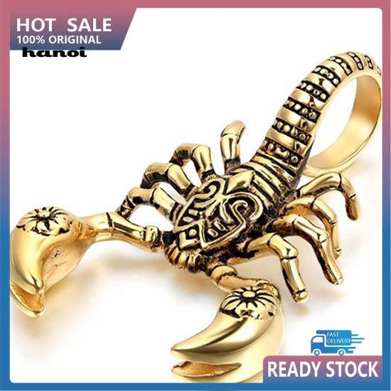 Vòng Cổ Giả Da Mặt Bò Cạp Thời Trang Vintage Cho Nam