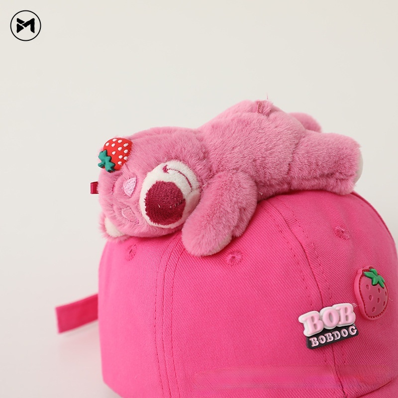 Mũ Lưỡi Trai Hình Chú Gấu Dễ Thương Cho Bé Gái 2-7 Tuổi