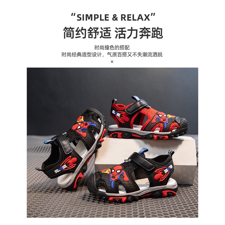 Sandal Đế Mềm Họa Tiết Hoạt Hình Thời Trang Mùa Hè 2023 Dành Cho Bé Trai