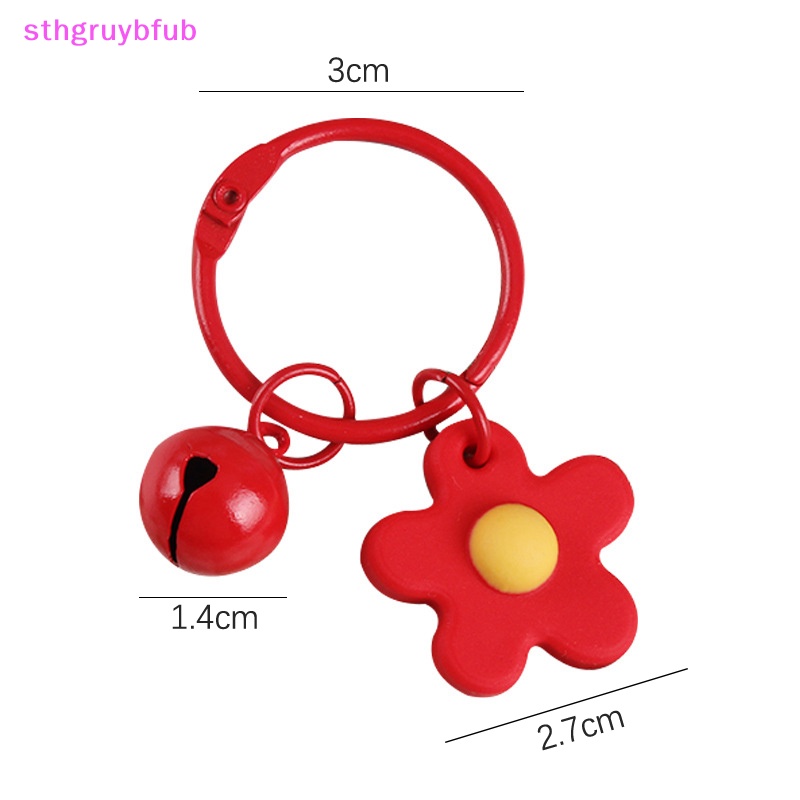 Móc Khóa Hình Chuông Hoa Nhiều Màu Dễ Thương