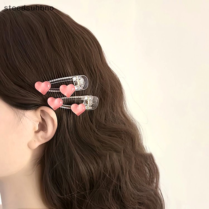 1 Kẹp Tóc Mái Trong Suốt Hình Trái Tim Dễ Thương Cho Bạn Gái hhno