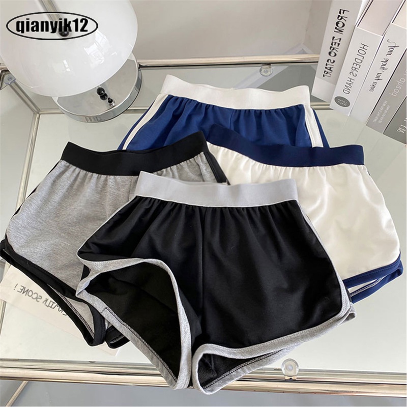 Quần Short Thể Thao Lưng Cao Ôm Dáng Thiết Kế Năng Động Cho Nữ