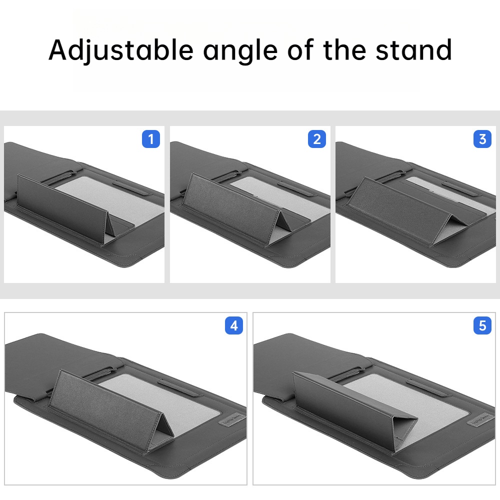 Túi Da Đựng Laptop 5 Trong 1 Chống Thấm Nước 13 Inch 14 Inch Cho MacBook Air M1 M2