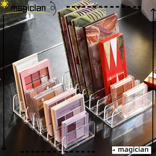 MAGIC Compact Makeup Palette Organizer Transparent 7-Section Divided Eyeshadow Tray Storage Rack BPA-Free Face Powder Bathroom Plastic Vanity Countertop Cosmetics Storage Eyeshadow Blush Holder/Multicolor