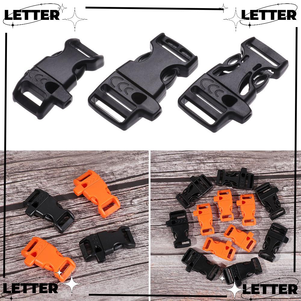 Bộ 2/4/8 khóa cài dây dù 550 bằng nhựa dạng cong dùng làm bộ phận nhả khẩn cấp cho túi ngoài trời