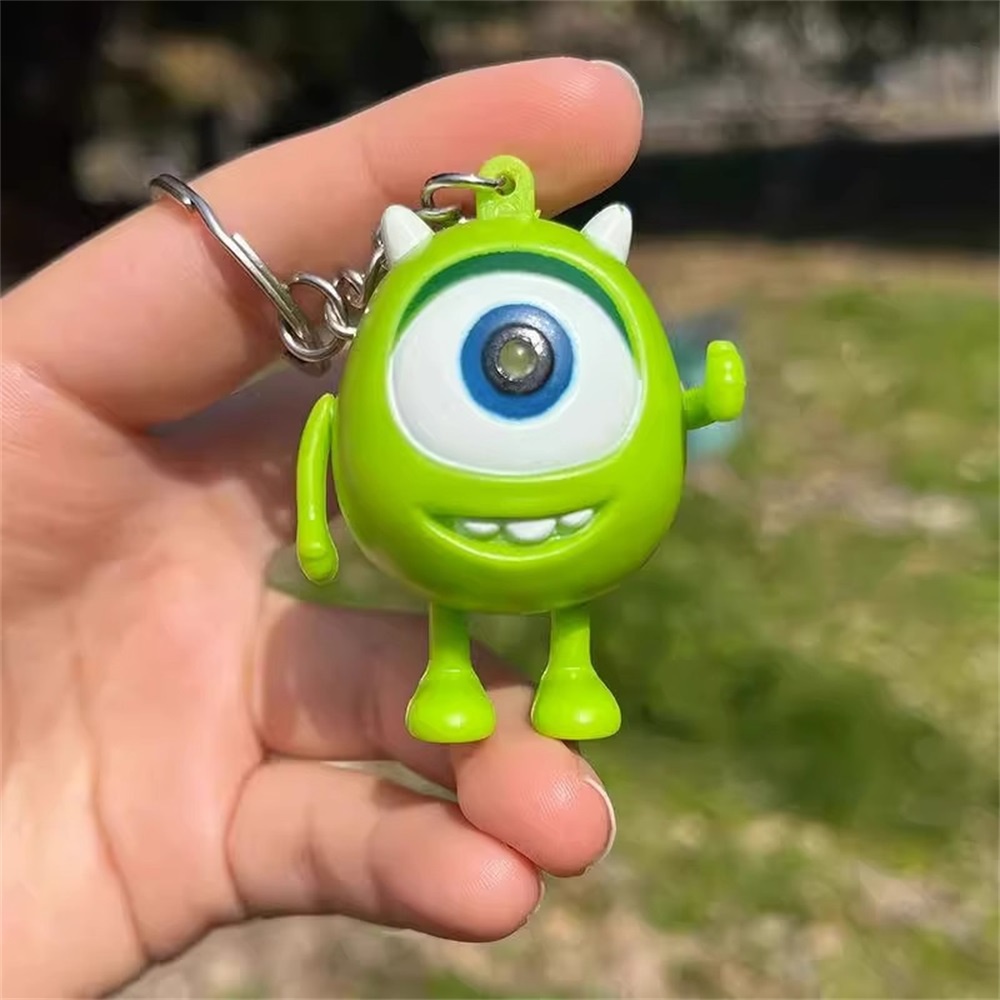 Móc Khóa Hình Quái Vật Mắt To Có Đèn led Cho Học Sinh