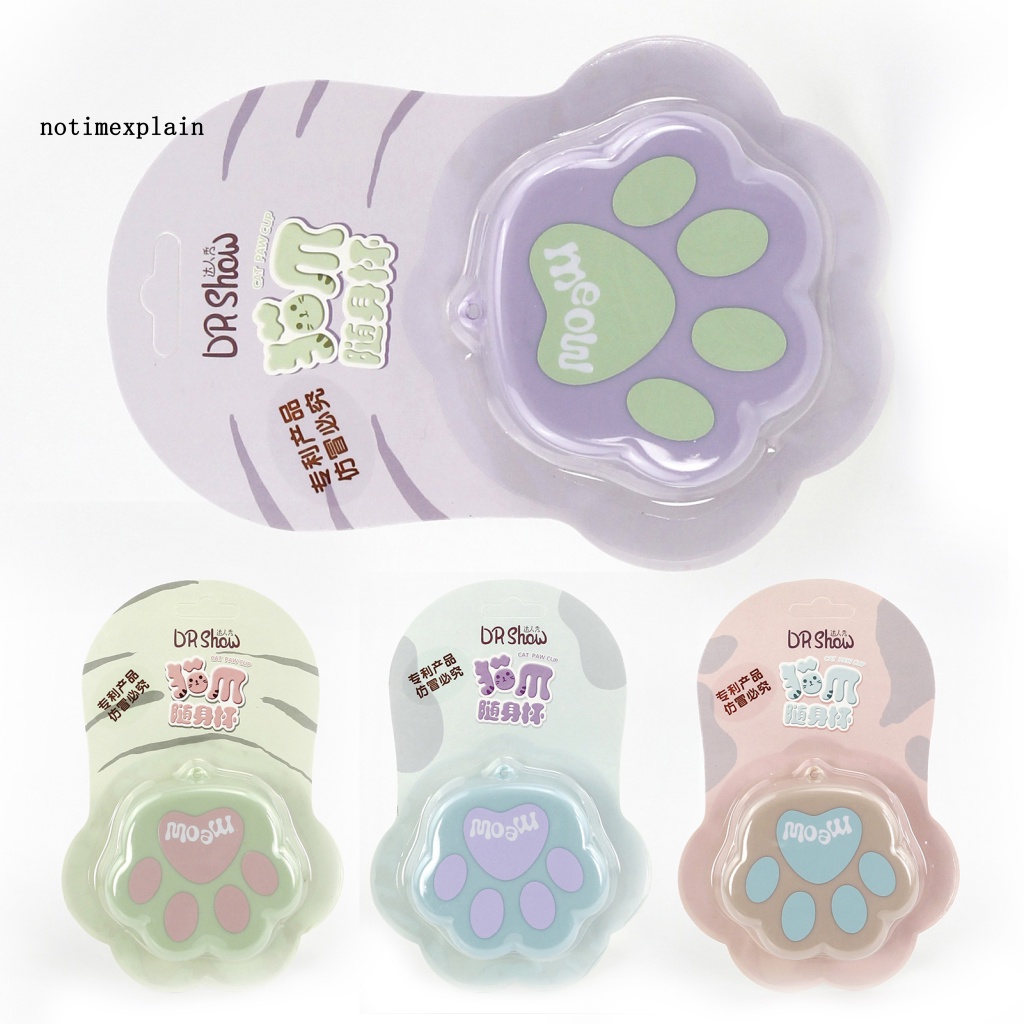 Cốc Uống Nước Mini Bằng Nhựa Gấp Gọn Thiết Kế Dễ Thương Tiện Dụng Mang Theo Du Lịch