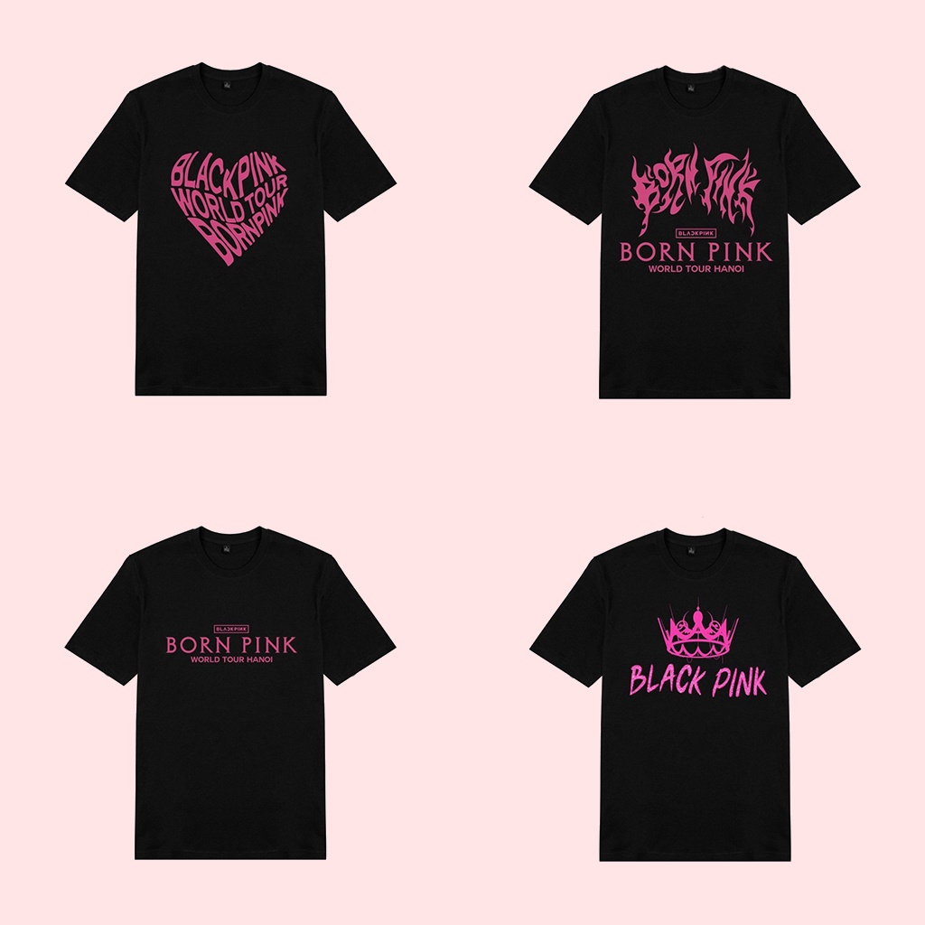 BST Áo thun Black Pink _ Mẫu áo thun hắc hường in hình LOGO BLACK PINNK WORLD TOUR IN HANOI