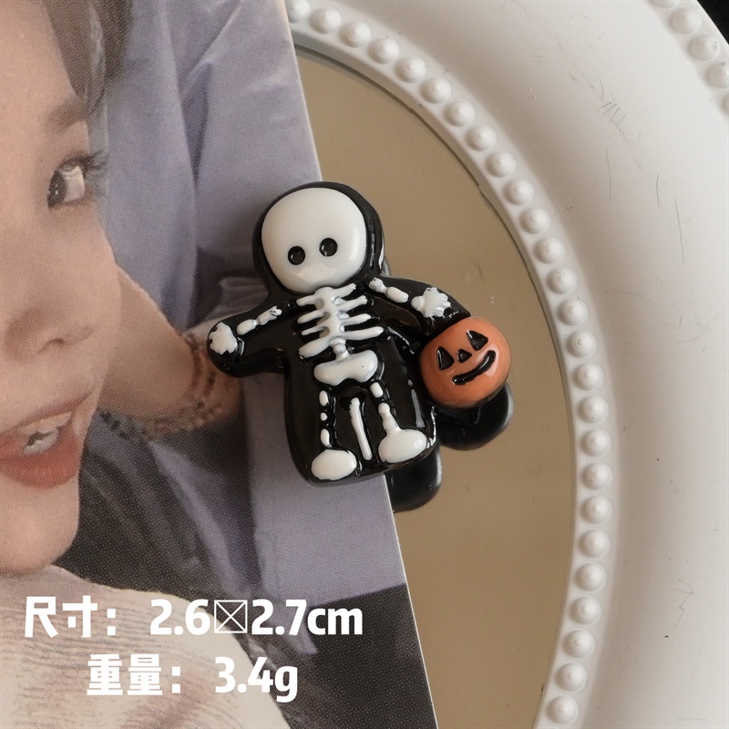 Kẹp Tóc Mini Hình Ma / Dơi Phong Cách Gothic Dễ Thương Thời Trang Halloween 2023 Y2k