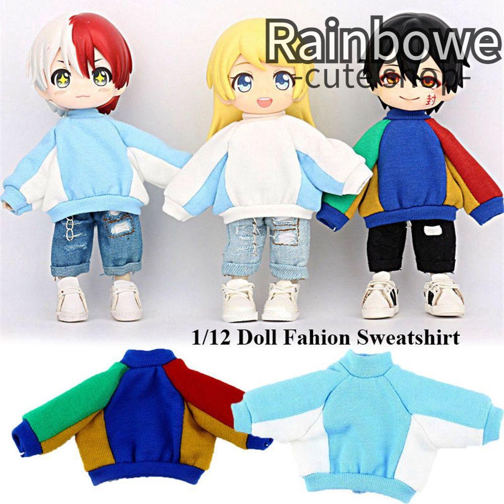 Áo Thun Hoodie Màu Sắc Kẹo Ngọt Thời Trang Chất Lượng Cao Cho Búp Bê 1/11ob11 1/12