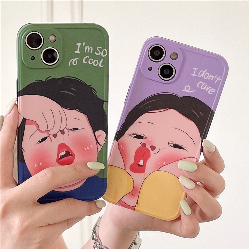 Ốp Điện Thoại Mềm Hình Hoạt Hình Vui Nhộn Cho IPhone14 14Pro 14ProMax 13 13Pro 13ProMax 12 12PRO 12ProMax 11
