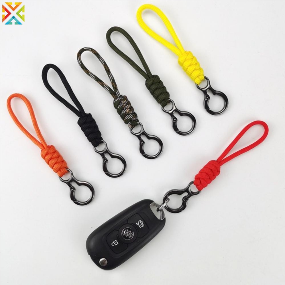 Móc Chìa Khóa Xe Hơi Bện Dây Sáng Tạo Chống Thất Lạc Cho Nam Nữ