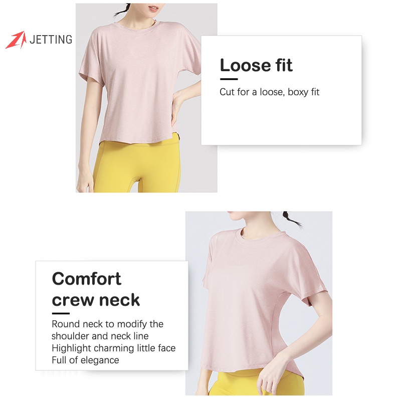 Áo Thun Thể Thao Ngắn Tay Mau Khô Chất Lượng Dành Cho Nữ