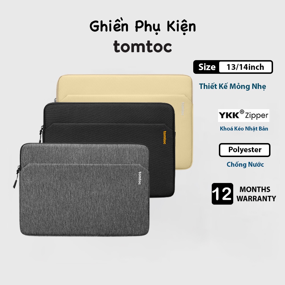 Túi Tomtoc USA Tablet Sleeve Bag Dành Cho Macbook 13/14inch - A18