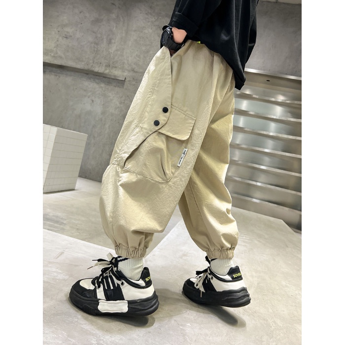 Quần Dài Thể Thao Rộng Rãi Phong Cách Hàn Quốc Mới 2023 Dành Cho Bé Trai