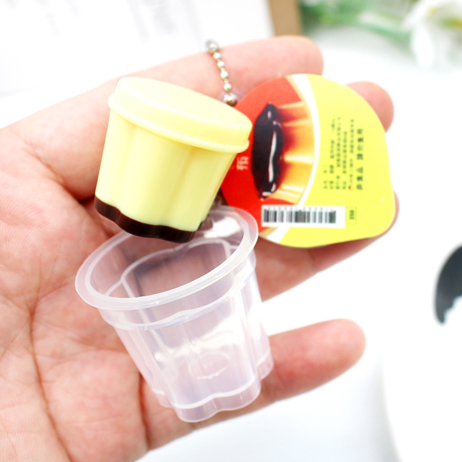 Móc Khóa Hình Bánh Pudding Đàn Hồi Mềm Mại