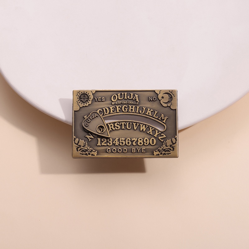 Ghim Cài Áo Hình Bảng Ouija Phong Cách Punk Halloween