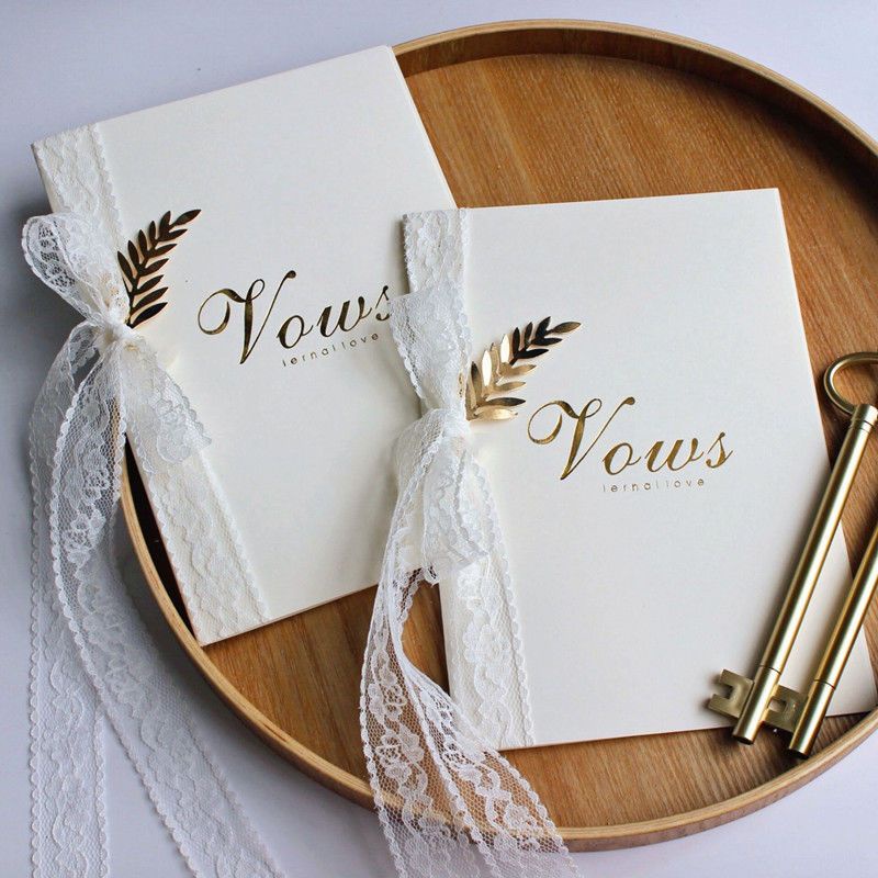 ●Sách vow book vow Đám Cưới Thiết Kế Dễ Thương● Thẻ Bài vow Cao Cấp Hình Cô Dâu Chú Rể Phối Ren Làm Bằng Tay Cao Cấp