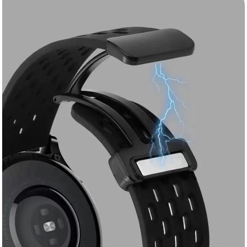 HUAWEI Dây Đeo Silicon Từ Tính 20 / 22mm Cho Đồng Hồ Thông Minh Samsung Galaxy Watch 4 / 5 / 6 40mm 44mm 5 pro 45mm GT2 / 3 pro