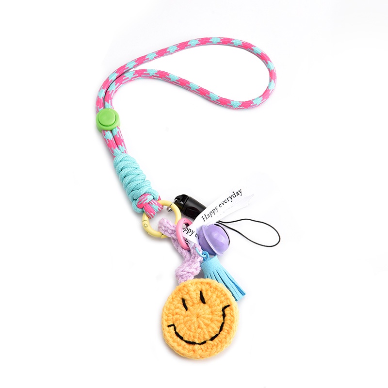 Longchamp Dây Treo Móc Khóa mini Hình Mặt Cười Đáng Yêu