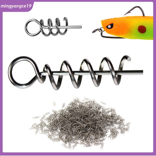 Hộp 50 Móc Lò Xo Mềm Cố Định Mồi Câu Cá Chuyên Dụng