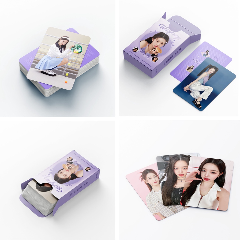 55pcs/box WONYOUNG IVE Photocards Album Lomo Cards Kpop Solo Postcards  Kpopfan store