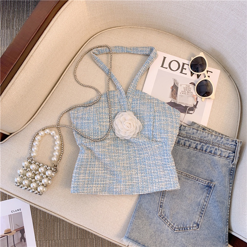 Xiaoxiangfeng Áo Tank Top Có Dây Đeo Cổ K8826
