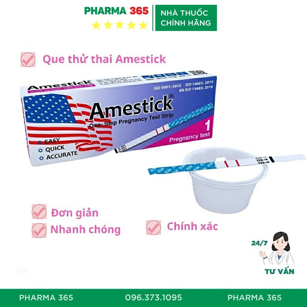 Que Thử Thai Amestick Phát Hiện Nhanh, Test Thử Thai Nhanh - Pharma 365