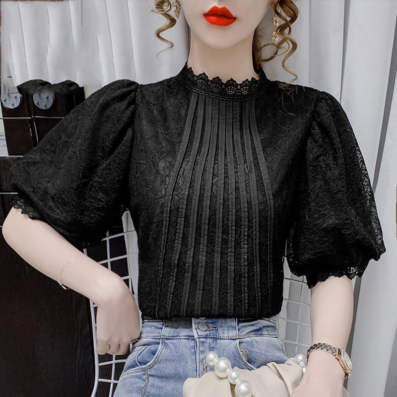 Áo Sơ Mi Chiffon Tay Lửng Thời Trang Mùa Hè Kiểu Mới Cho Nữ