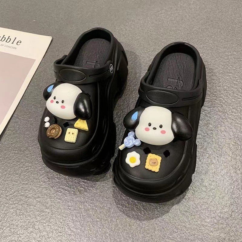 C＆S Dép sandal nữ Dép bánh mì  dép đế cao Mùa hè Thoải Mái Xinh Xắn