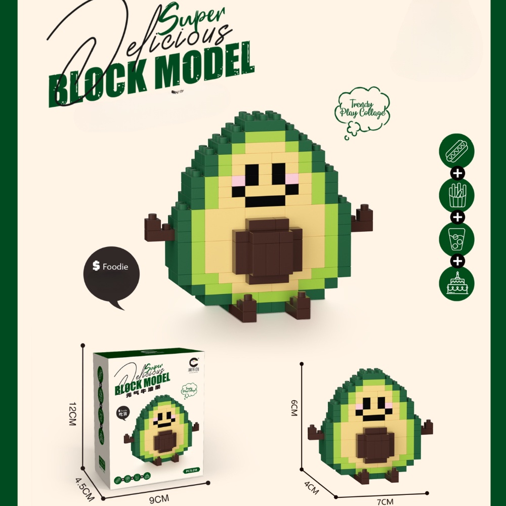 Mô Hình Lắp Ráp Khoai Tây Chiên / Burger Dễ Thương 8921-8932