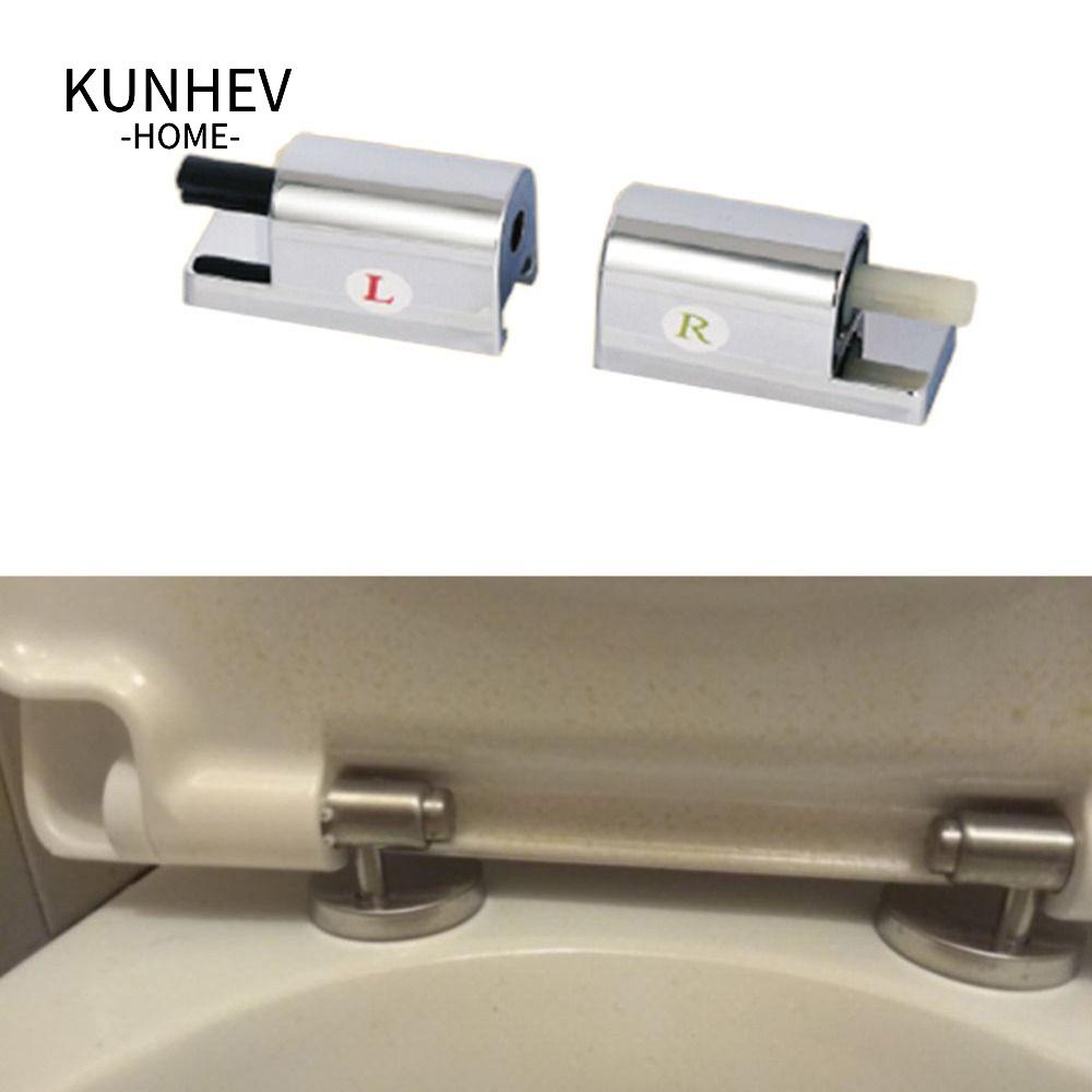 KUNHEV Bản Lề Gắn Nắp Bồn Cầu Bằng Nhựa Mềm Tháo Gỡ Nhanh Thông Dụng
