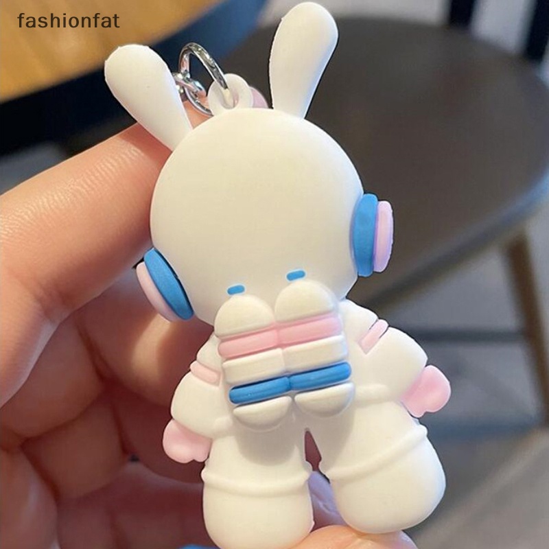 Móc Khóa Hình Thỏ Phi Hành Gia Hoạt Hình Xinh Xắn