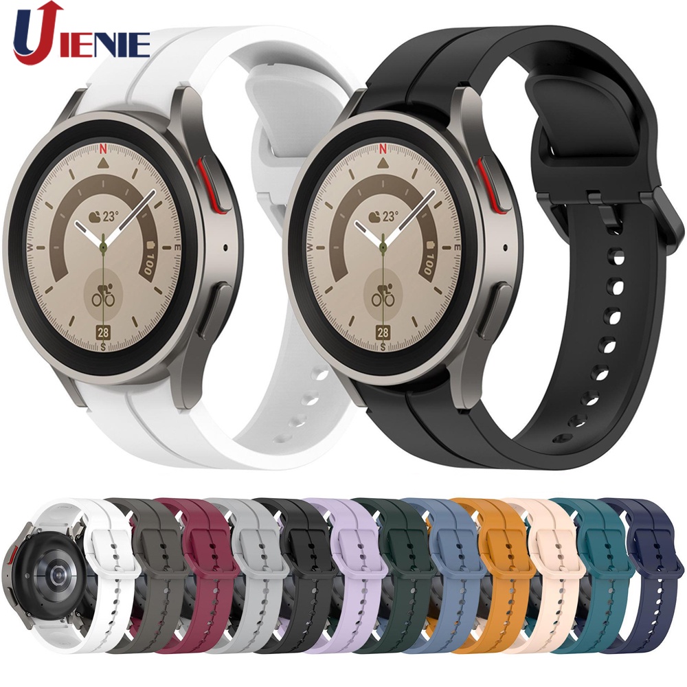 Dây đeo đồng hồ silicon 20mm cho samsung galaxy watch 6 5 4 40 / 44mm watch5 pro 45mm watch6 classic 43 / 47mm strap bracelet watchband