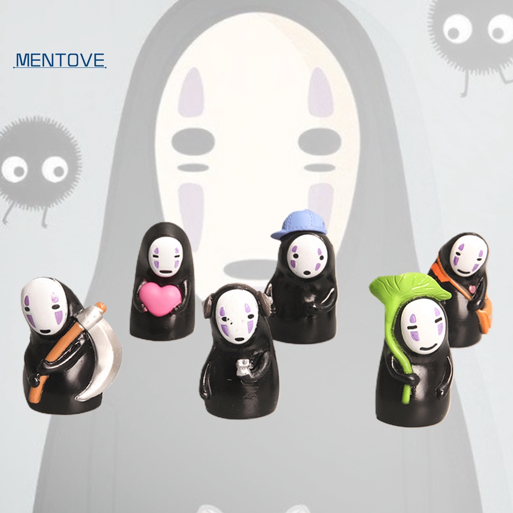 Set 6 Mô Hình Nhân Vật Vô Diện Trang Trí Tiểu Cảnh